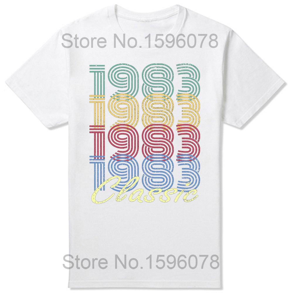 Made In 1983 Limited Edition Birthday Gift T-Shirt for Men Cotton T Shirts 41 Years Old Short Sleeve Tee Shirt Gift Idea Tops