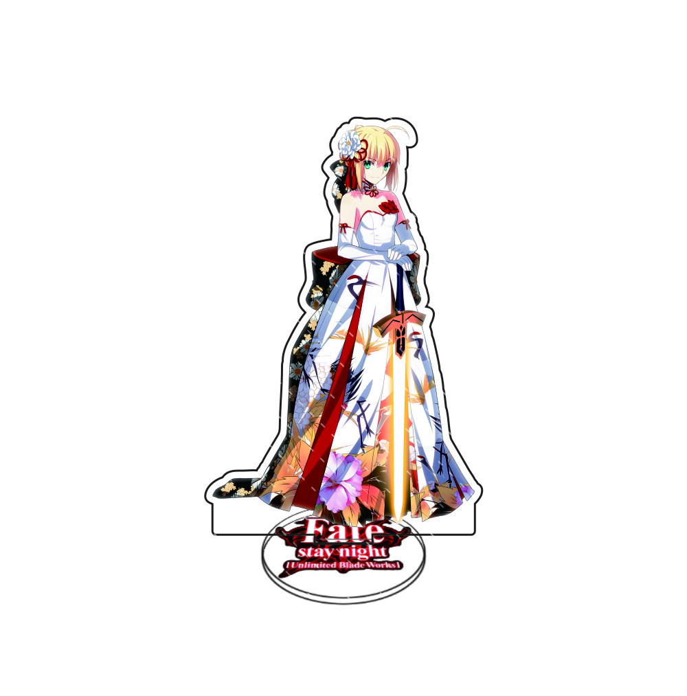 Anime Fate 15cm Acrylic Stand Model Cosplay Characters Desktop model stand Ornament Goods Collection Gifts