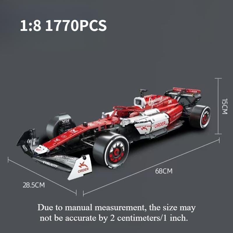 1:8 Super Racing Car Moc Construction Blocks 1770Pcs Collectible Assembly Blocks Kit Educational Plaything Present For Kids Adults