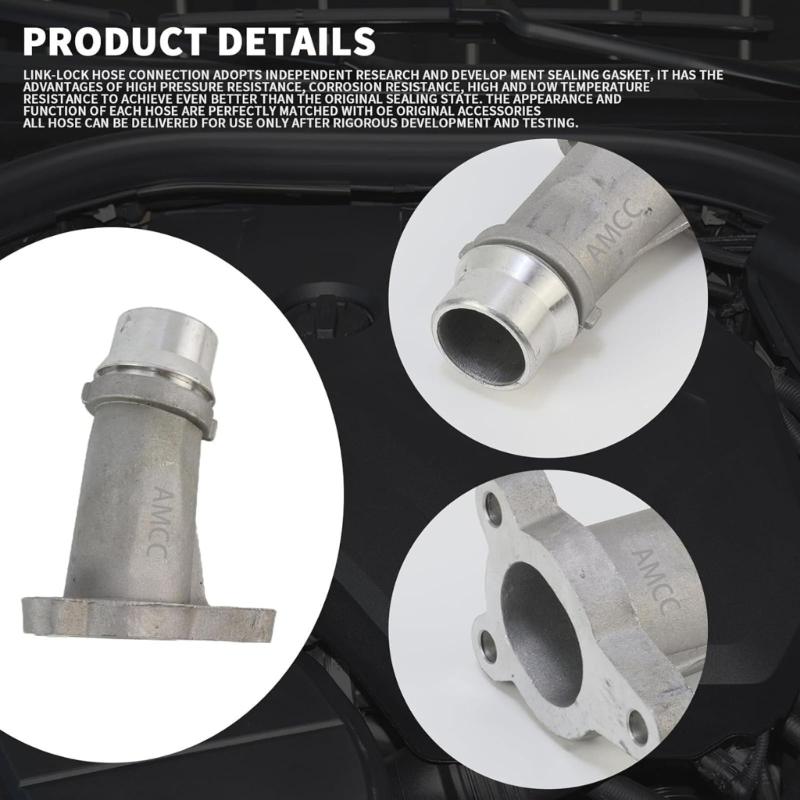 Upgraded Aluminum Coolant Water Connector Radiator Tube Joint Direct Fit Replacement 11118511205 For B38 B48 Models
