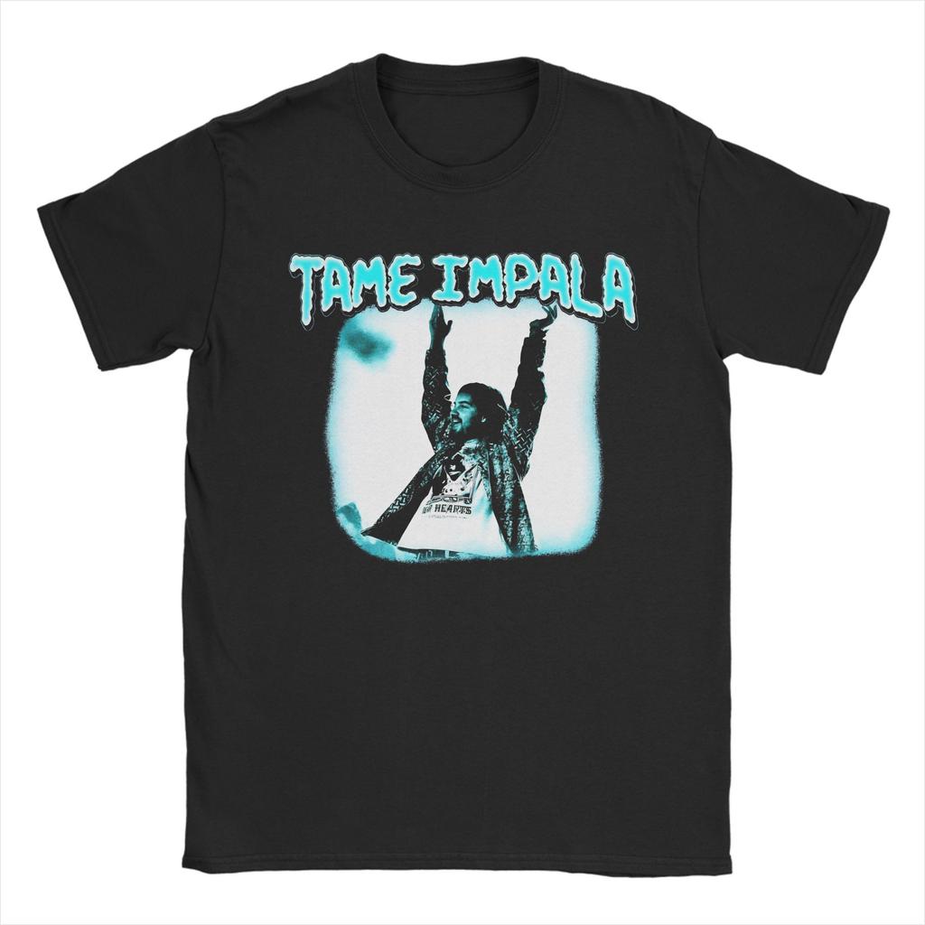 Tame Impala Zig Zag Frame Band  Outfit Unisex T Shirt Cotton Tee Graphic Printed  T-shirt Clothing