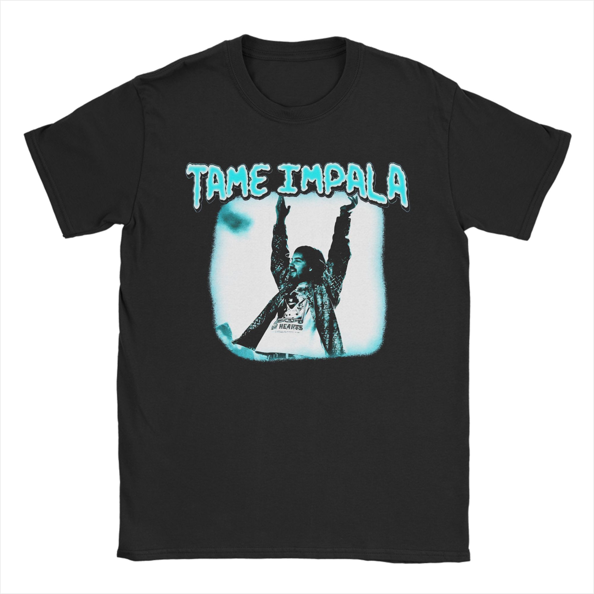 

Tame Impala Zig Zag Frame Band Outfit Unisex T Shirt Cotton Tee Graphic Printed T-shirt Clothing 4XL