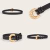 Stylish Retro Thin Waist Belt For Women With Alloy Buckle Ins Style Korean Fashion