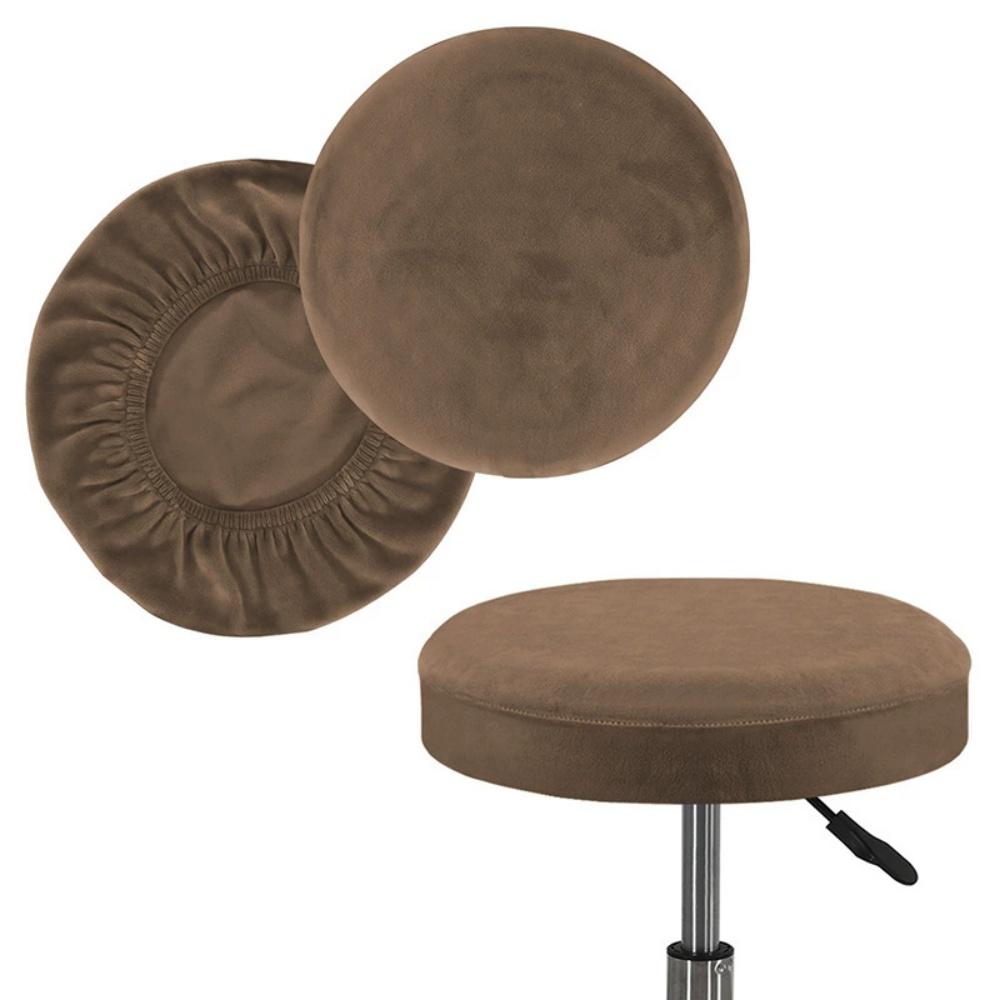 1PC Elastic Velvet Stool Cover Bar Round Swivel Chair Cover Anti-dirty Universal Stool Cover Coffee Shop Stool Cover