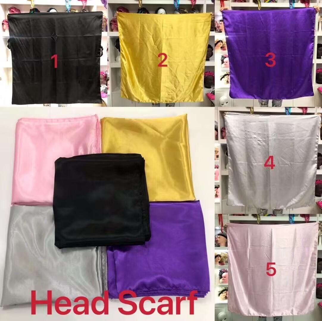 Silk Feeling Head Scarf Square 90*90cm Satin Neck Scarf Silk Bandana Style With Custom Printed for Wedding Scarf