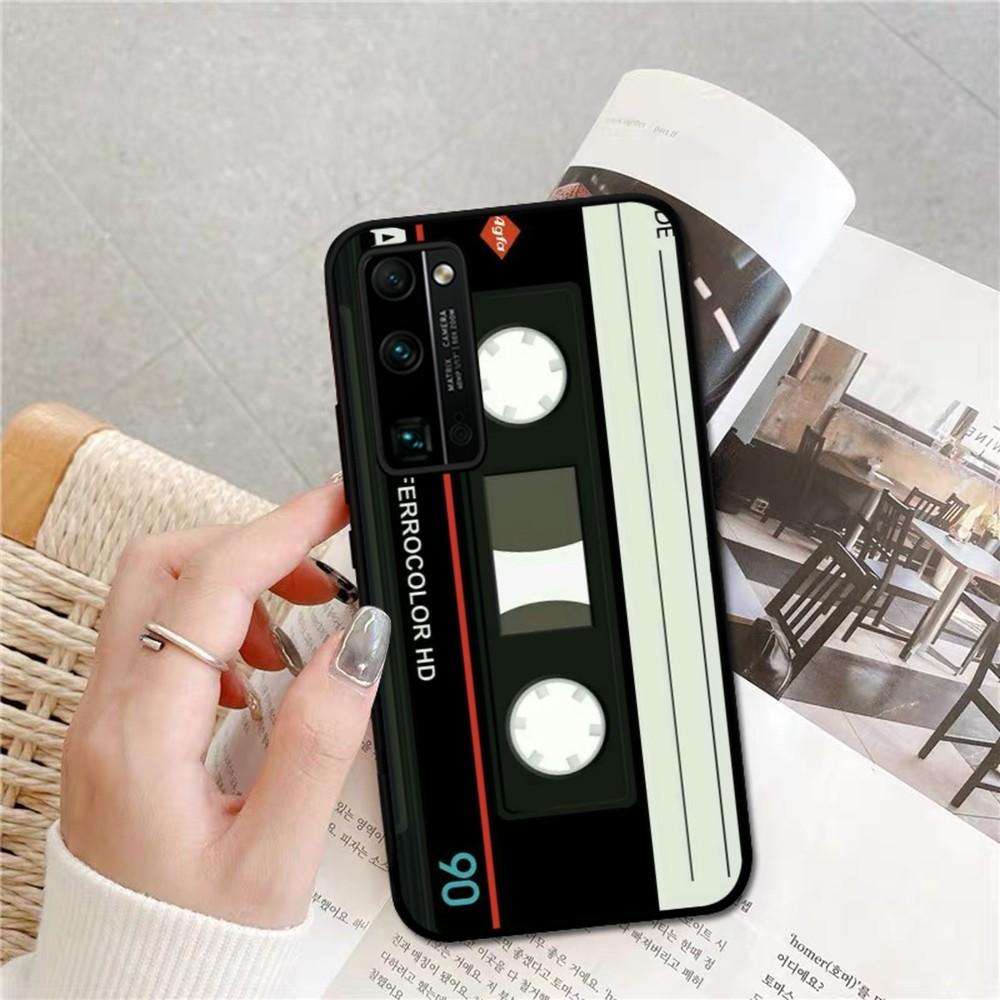 Vintage Cassette Tape Phone Case For Huawei Honor 10 Lite 9 20 7A 9X 30 50 60 70 Pro Plus Soft Silicone Cover