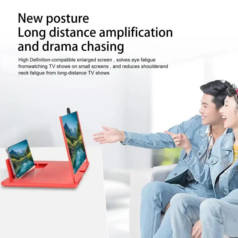 Mobile Phone Screen Magnifier Anti-fatigue Mobile Phone Screen Magnifier Enhance Gaming Experience with 3d Foldable for Viewing