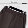 Spring & Autumn High-Waisted Knit Woolen Harem Pants - Slimming, Casual, Wide-Leg, Cropped Women's Pants