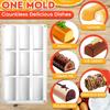 3D Cylinder Silicone Dessert Mold Twinkie Pan Mousse Cake Baking Tools For Granola Bar Roll Log Ice Cube Tray