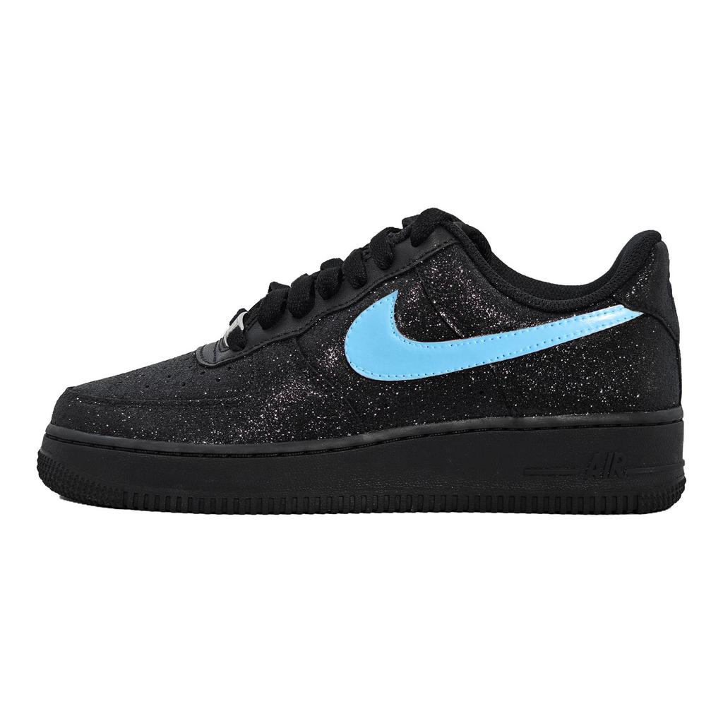 Nike Air Force 1 Baby's Breath Low top Skateboard Shoes Women's Black Diamond Blue DD8959-001(Team133-)