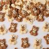 10-50Pcs Cartoon Bear Resin Cabochon Flatbacks Fit Phone Decor Scrapbooking Craft Hair Bows Accessories Birthday Party DIY Gift