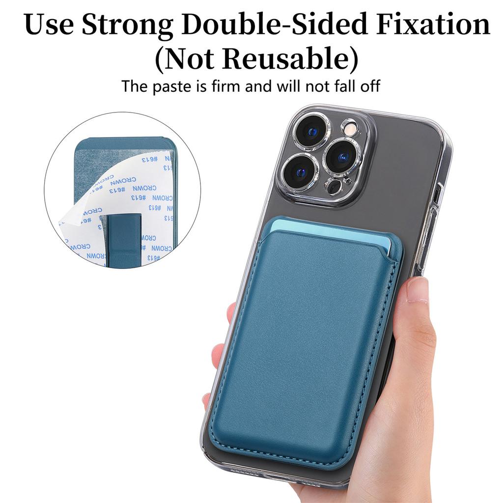 KB-63 Adhesive Phone Card Bag Wallet Kickstand Leather Phone Card Holder