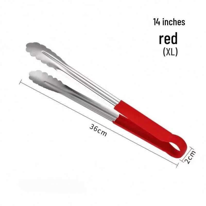 ZISIZ Heavy-Duty 304 Stainless Steel Food Tongs