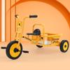 Kid's Early Learning Tricycle with Basket - Double Pedal Outdoor Ride-On Toy