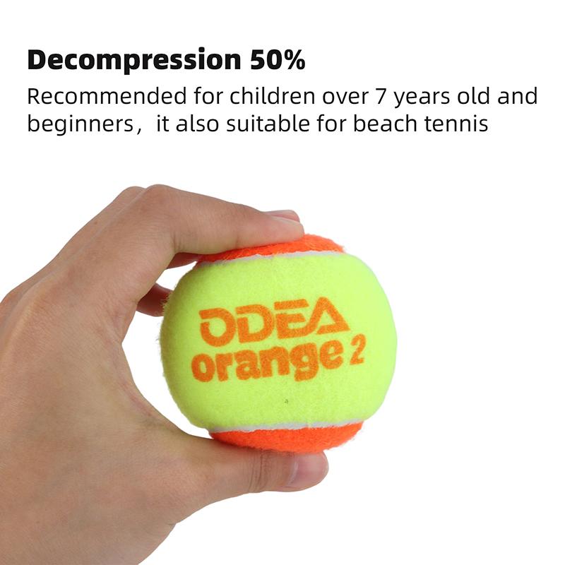 Kids Tennis Ball Orange ODEA Professional 50% Low Compression ITF Approved Mini 5/10/20Pcs for Children Beginner Tennis Training