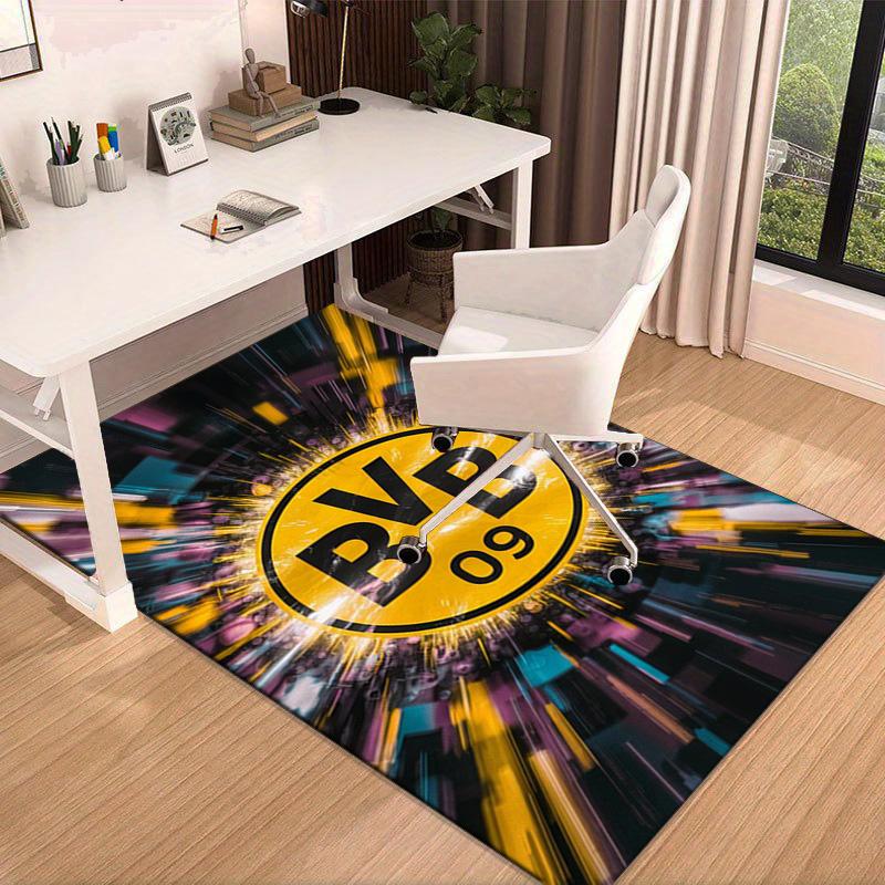 Borussia dortmund Area Rug for Office, Chair Rug, Decorative Carpet Livingroom Mat, Large Size Fan gifts Christmas gifts