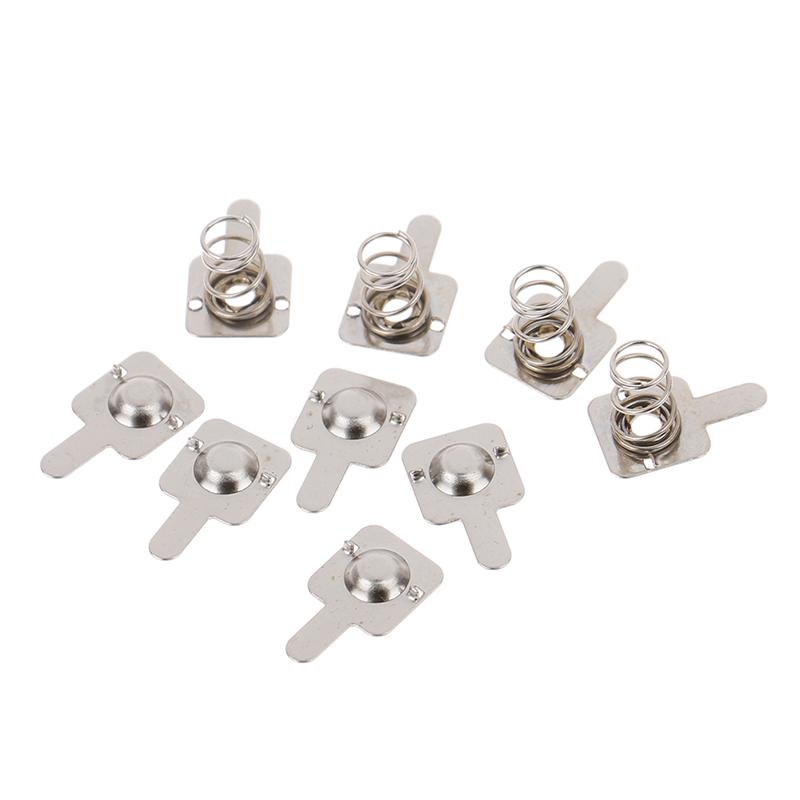 10pair/ Replacement Metal Batteries Spring Contact Plate Silver For AAA Batterie