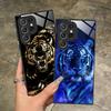 Tiger Neon Mobile Handyhülle für Samsung Galaxy S26 S25 S24 S23 S22 S21 S20 Note20 Plus FE Ultra Glas Bunte Abdeckung Hülle