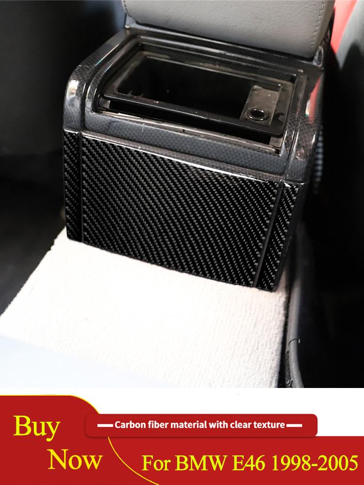 Black Car Interior Decoration Protection Carbon Fiber Sticker For For BMW 3Series E46 1998-2005 With Navigation System