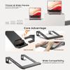 Professional Acrylic Laptop Stand with Wrist Support Transparent Laptop Riser Non-slip Portable Tablet Stand For Typing/Reading