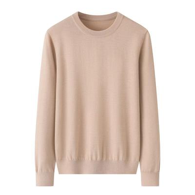 Übergröße Lockerer Strickpullover aus Merinowolle - Warm, Dünn, Rundhals-Pullover für Herbst/Winter