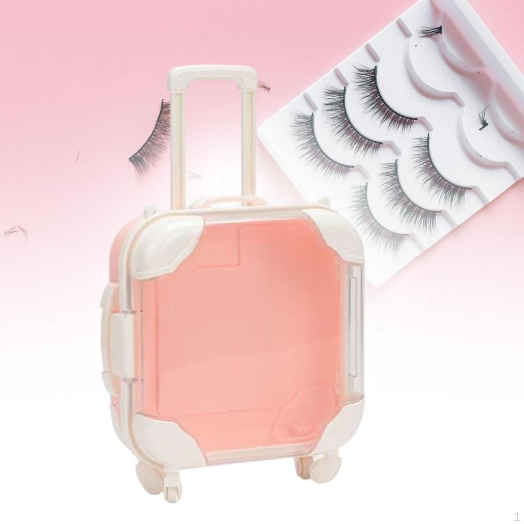 Doll Suitcase DIY Toy Tiny Jewelry Storage Case Role Playing Dress up Travel Luggage for