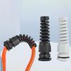 5Pcs Waterproof Cable Gland Pg7 Plastic Anti-Bending Joint M12 Nylon Pa66 Torsion-Proof Glands Pg7/9/11/13.5/16/19/21 Connector