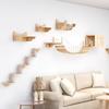 Cat wall furniture climbing frame Wall-mounted cat ladder Pet home furnishings set Sisal ladder for sharpening claws