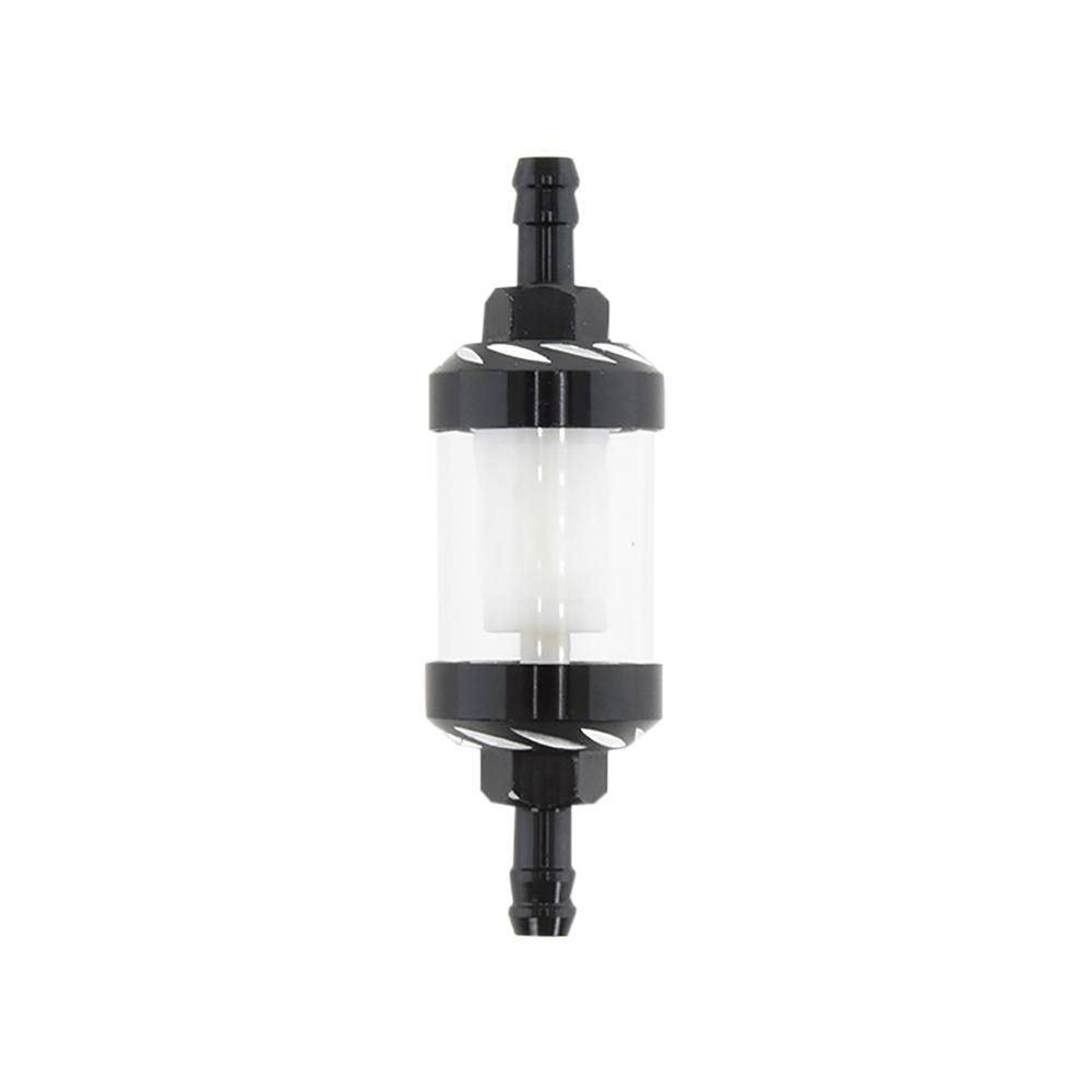 CNC Aluminum Alloy 8mm Glass Gas Fuel Engine Oil Filter Moto for Dirt Pit Bike 125/140/150/160cc CRF70 90 110 TTR100 110 KLX65