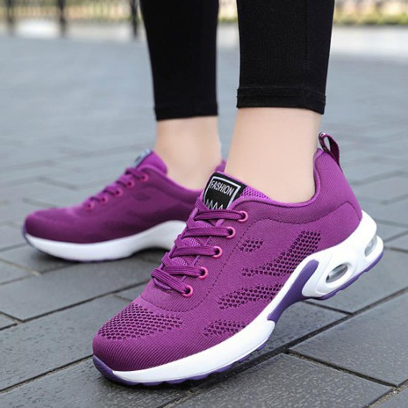 Women Mesh Breathable Casual Sneakers Lace-Up Vulcanized Shoes Ladies Platform Sneakers Female Shoes Plus Size  De Mujer