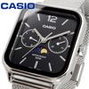Standard Moon Phase Analog Watch with Metal Mesh Band Men's MTP-M305M-1AVE