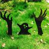 Halloween Black Figure Scary Statue Yard Signs Home Party Decoration