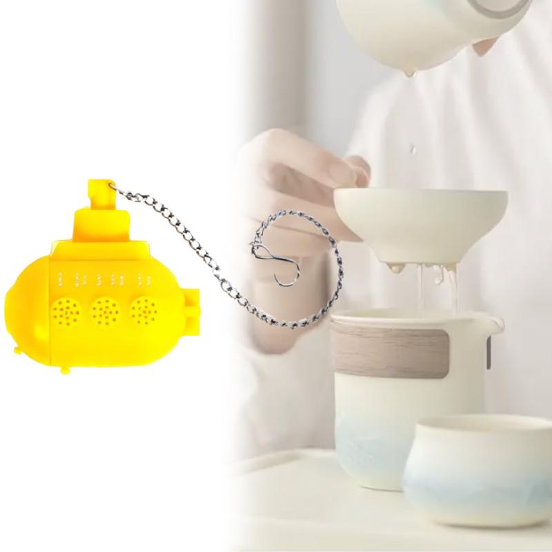 Silicone Submarine Tea Bag Holder With Easy Use For Kitchen And Tea Brewing