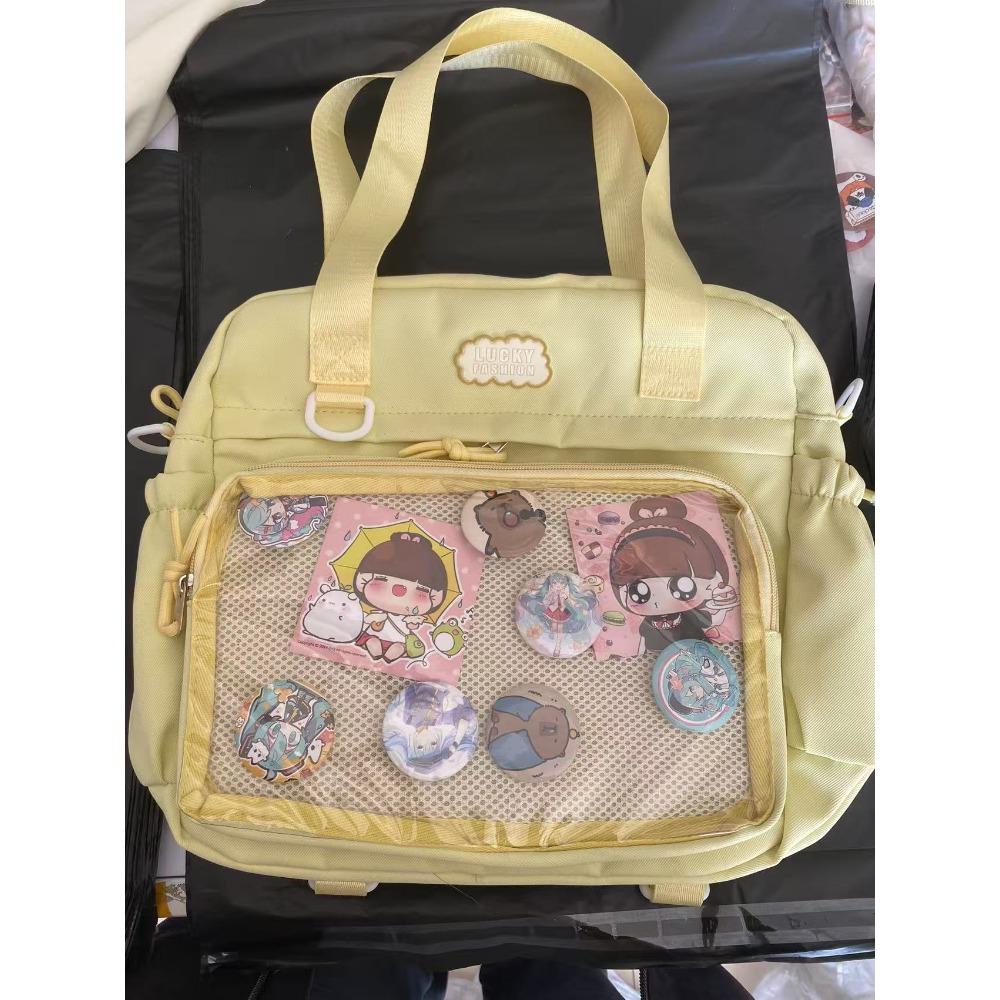 New trendy high-value shoulder messenger bag pain bag large-capacity handbag stationery store primary and secondary school students tutoring bag