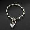 Korean Pearl Butterfly Buckle Bracelet - Stylish Gift for Best Friend's Birthday
