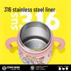 330ml Stainless Steel Cartoon Pet Cup - Cute & Fun Children's Drinking Cup