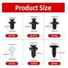 100 Stück Auto Fastener Clip Kit Fender Rivet Clips Karosserie Push Retainer Pin Rivet Stoßstange Türverkleidung Retainer Auto Clips