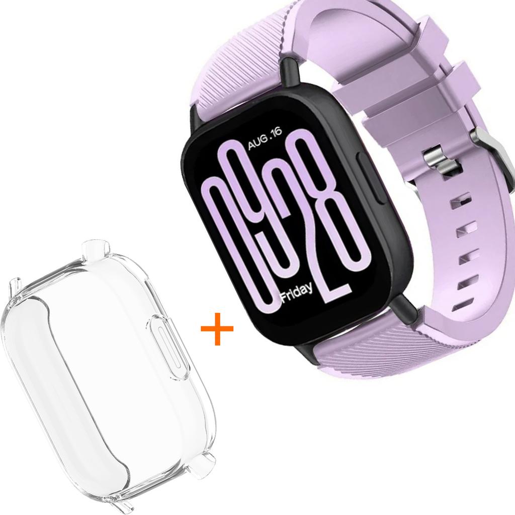 Silicone Strap With TPU Case For Xiaomi Redmi Watch 5 Active Lite Smart Watch Wrist Band And Case For Redmi Watch 5 Active Lite