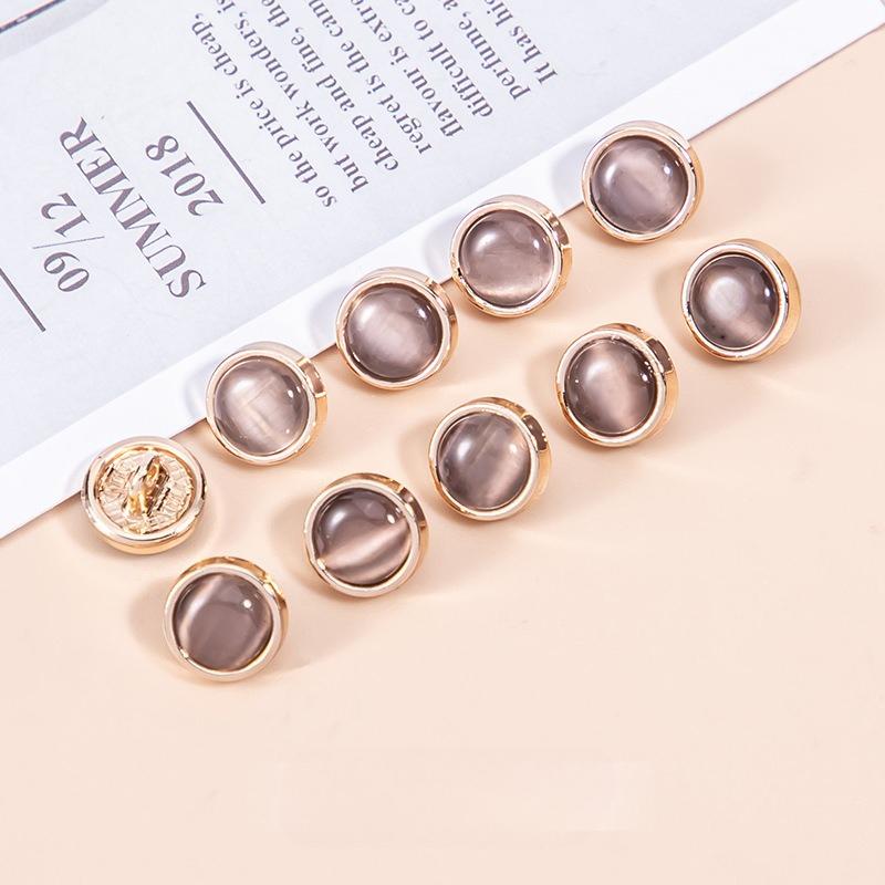 10pcs Colorful Shank Buttons 21/25mm Round Plastic Shank Buttons Coat Buttons DIY Clothes Sewing Accessories