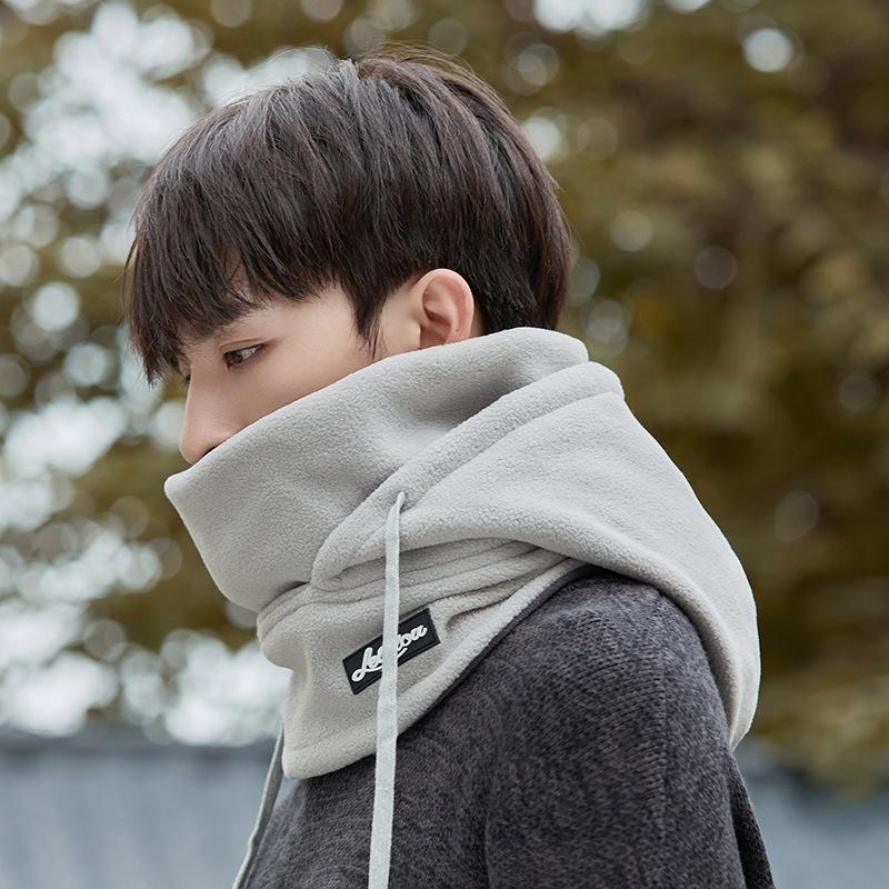 Zimowa Outdoorowa Pogrubiona Czapka Lei Feng Odporna na Zimno Męska Ciepła Ochrona Twarzy i Wiatroodporna Plus Aksamitny Szalik Zintegrowana Czapka z Ochroną Uszu