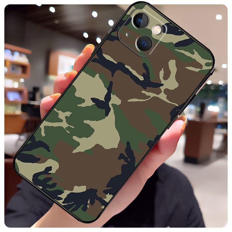 Military Army Camouflage Case For iPhone 17 Pro Max 15 14 13 11 12 16 Pro Max mini 15 16 Plus 16e 17 Air Phone Cover
