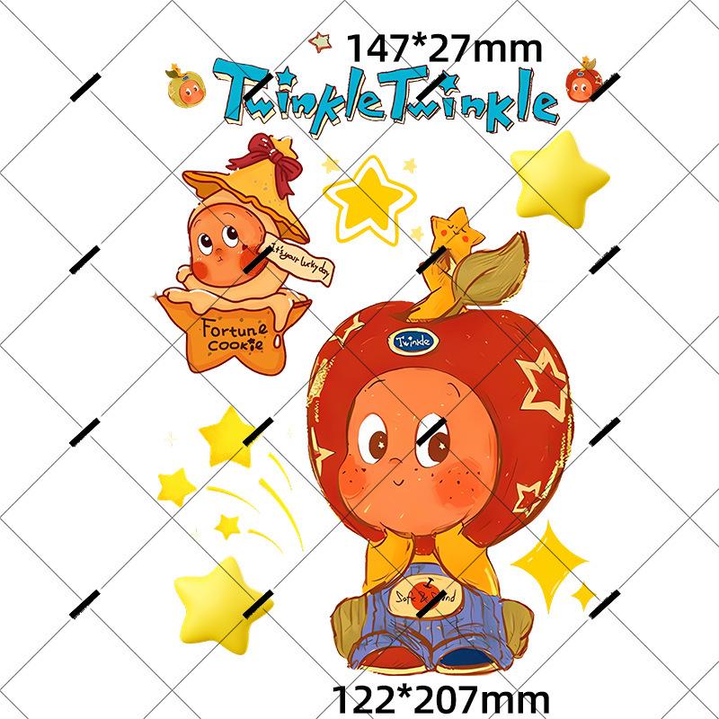 Creative Cartoon Star Electric Motorcycle Waterproof Decals - Cute, Decorative Car Body Stickers