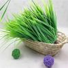 24Pcs UV Resistant Fake Greenery Green Artificial Grass Bundles Artificial Spring Grass  Indoor Use