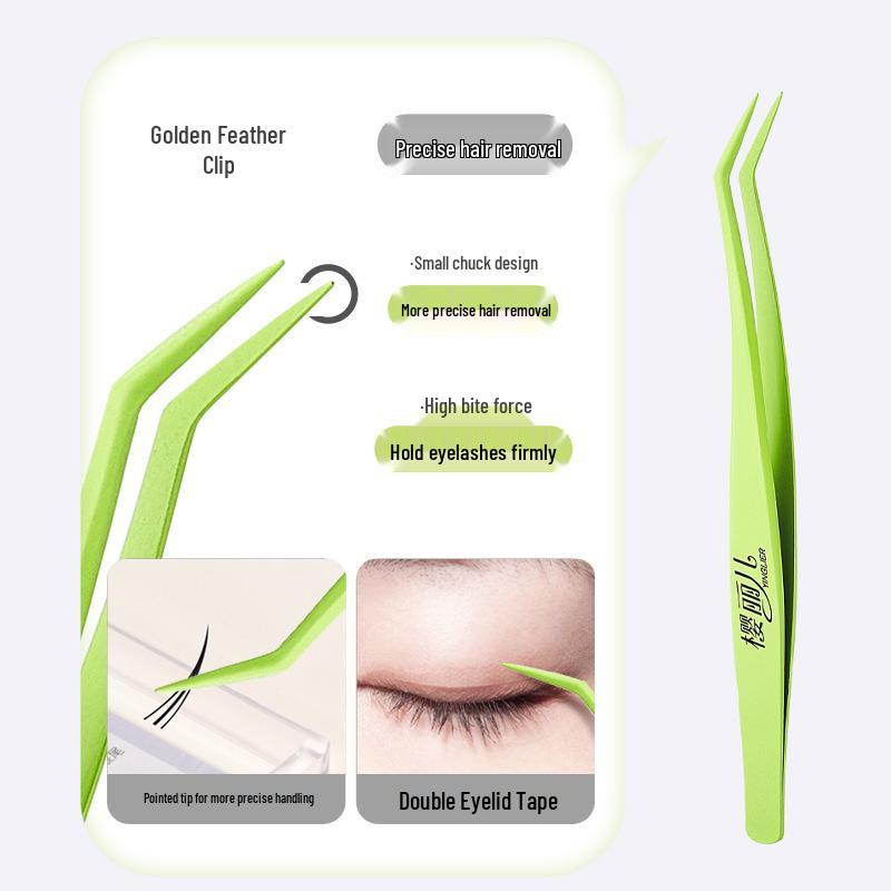 Ying Lier Natural Cluster Fox-Eye Eyelashes - Beginner-Friendly and Glue-Free