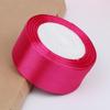 Solid Color Polyester Ribbon for DIY Floral Crafts & Cake Decoration