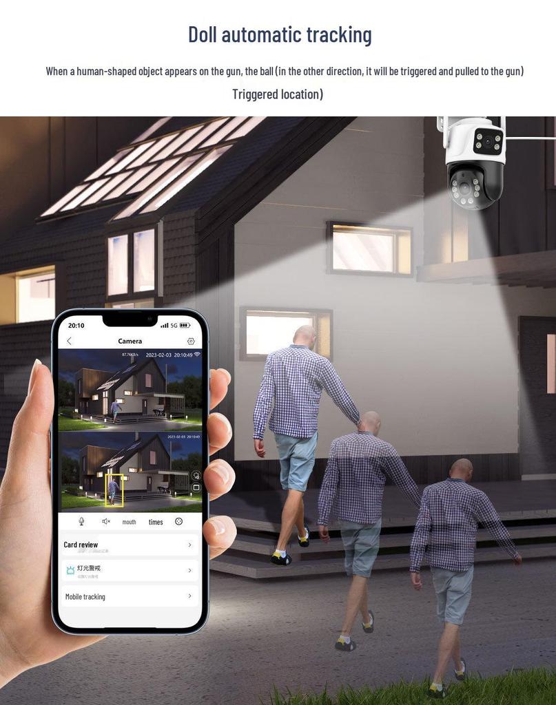 iCSee WiFi Wireless Outdoor Surveillance Camera with HD Color Night Vision & Mobile Remote Access