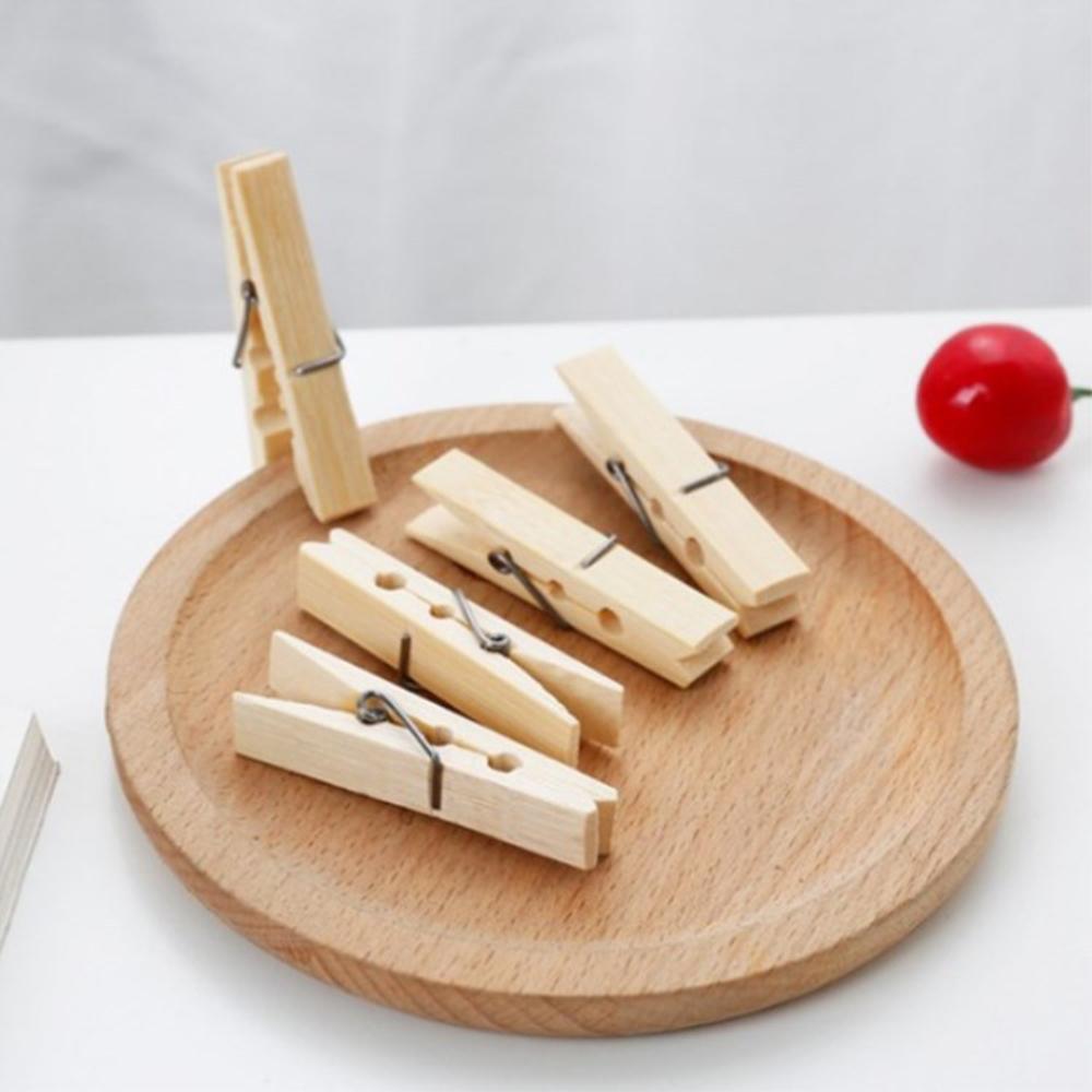 Bamboo Versatile Eco-friendly Natural Innovative Design Sturdy Timeless Sturdy Clothespin Pack Sustainable Clothespins Stylish