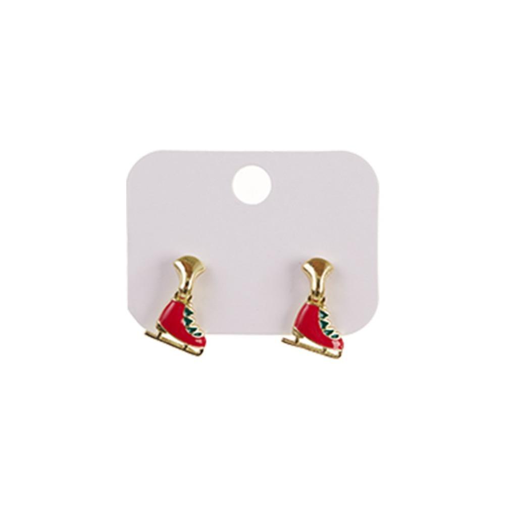 2 Pcs Christmas Tree Xmas Dangle Eardrop Christmas Elk Santa Claus Earrings  Gifts