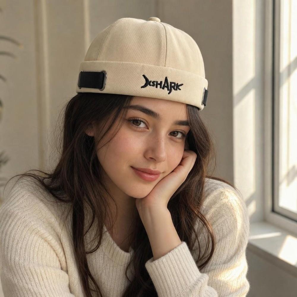 Breathable Beanie Hat Adjustable Brimless Hat Vintage Hip Hop Hat Men