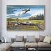 Vintage Airplane Posters and Prints Turbine Airplane Canvas Painting Wall Art Aircraft Pictures for Living Room Home Decor
